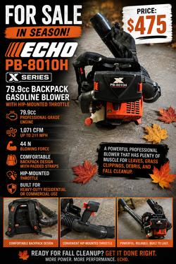 🔥 ECHO X Series PB-8010H Backpack Blower – $475 OBO 🔥