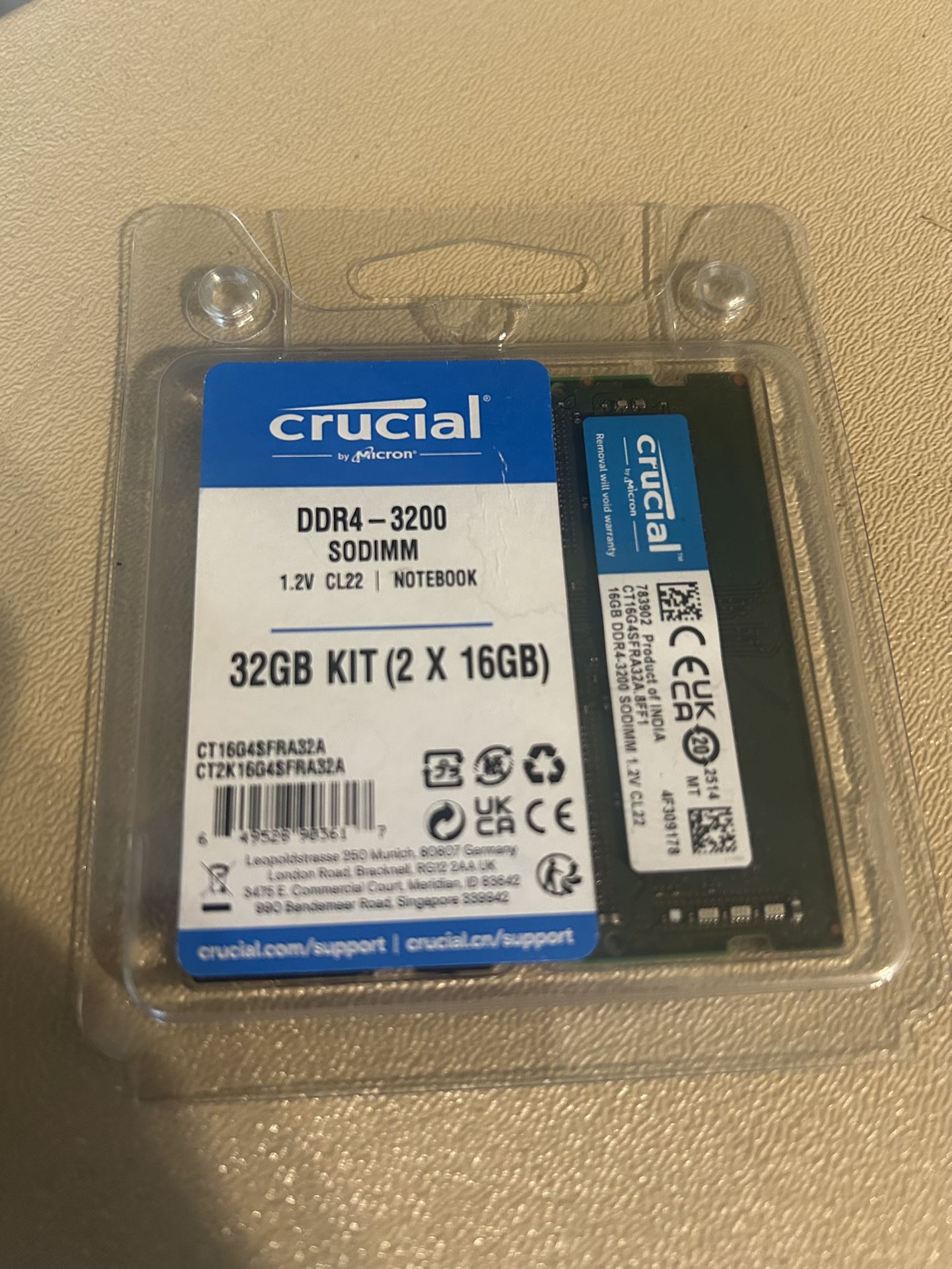 DDR4 -3200 Ram Kit - 32GB(2x16GB)
