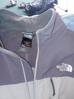 North Face Medium Gray And Light Gray