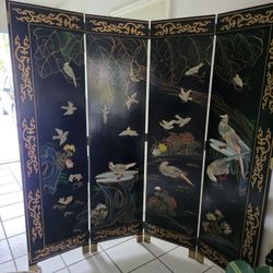 chinese lacquer folding panels