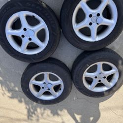 Borbet 4x100  15in Rims WithTires (contact info removed)