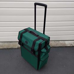 Handle Rolling Wheels Utility Cart for Art Materials Drawing Paints