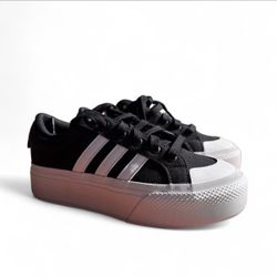 Adidas Bravada 2.0 Platform Skate Shoes – Black/White – Women’s Size 5