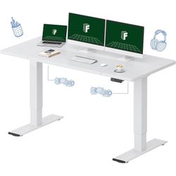 FLEXISPOT 63"x28" Electric Standing Desk, White
