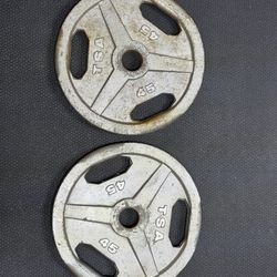 45lb Cast Iron Plates $60/pair