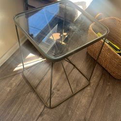 Glass Side Table