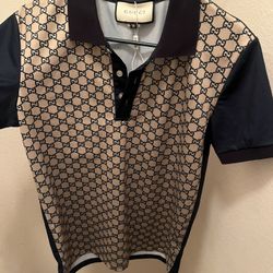 Gucci Men’s Small Gucci Collar Shirt