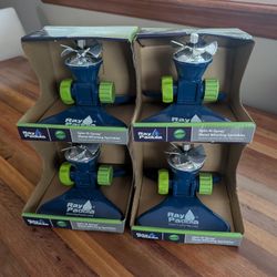 4 New Ray Padula all Metal Water Vane Sprinkler.

Paid $75 with shipping, brand new never used.

● Covers up to 1,225 sq. ft. (35 x 35 ft. square) – g