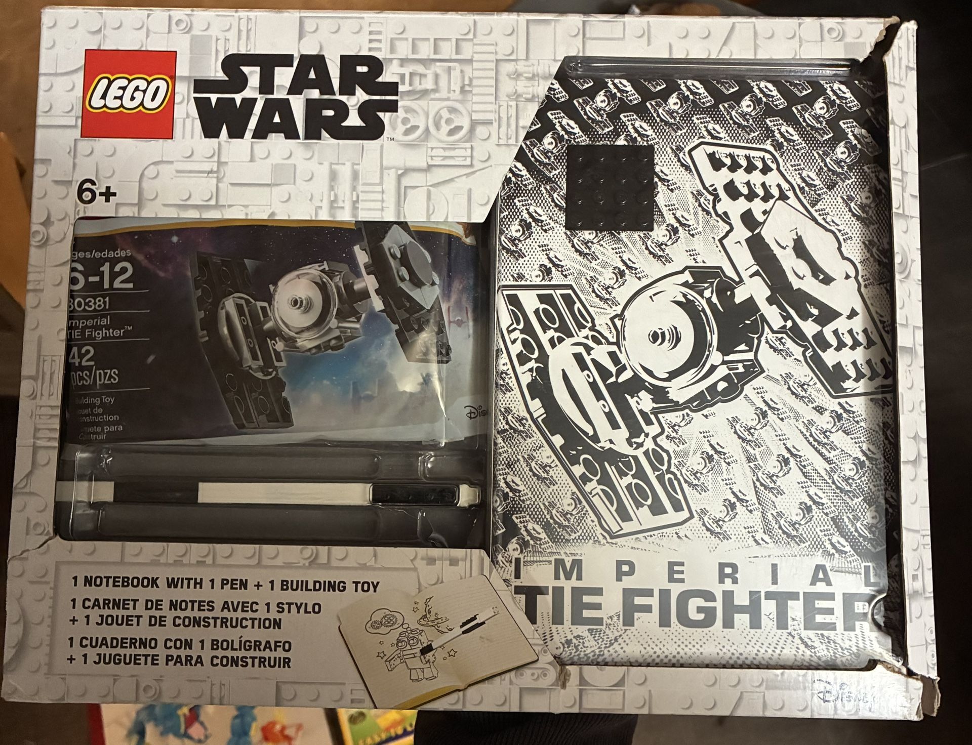 Lego Star Wars Notebook/brick Set
