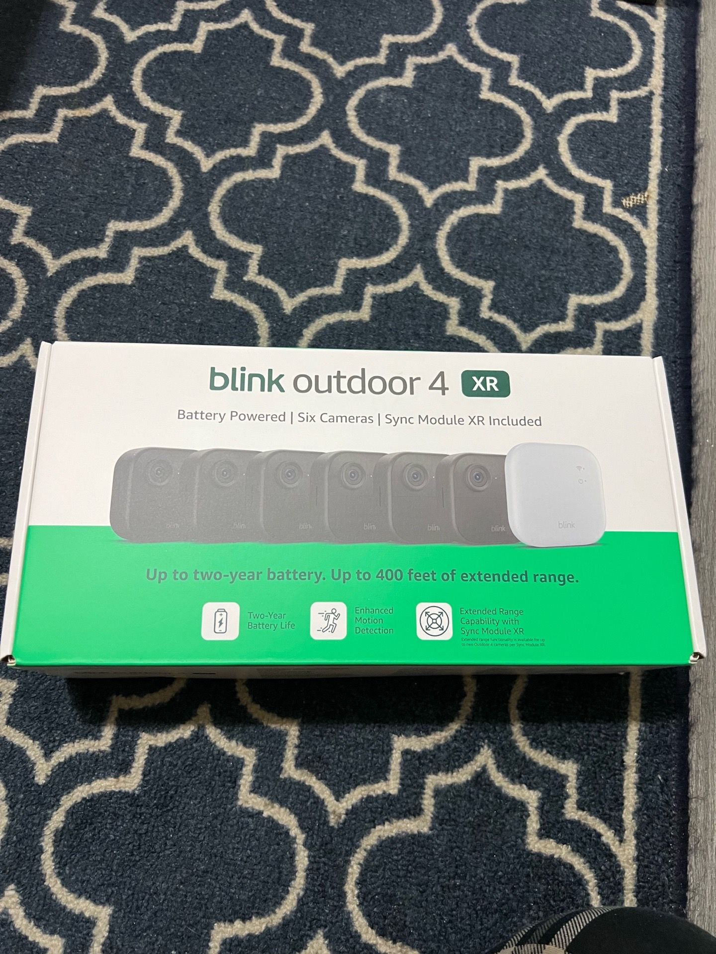 Blink Outdoor 4 (newest model), 5 camera system, Wireless smart security camera, two-year battery, 1