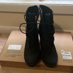 Black Size 11 Suede Timberland Boots 