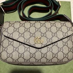 Gucci Bag ( Brown & Green ) Medium Size