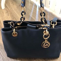 Michael Kors Navy Blue Medium Size Purse 