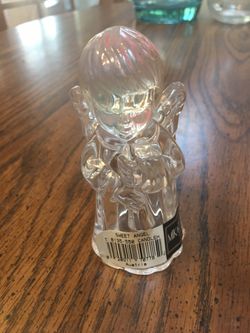Mikasa Crystal Sweet Angel Candle Holder 4”