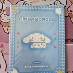 Cinnamonroll, Kuromi and Hello Kitty sticky memo book