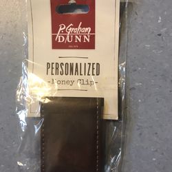 Brand new P. Graham DUNN FAUX leather money clip