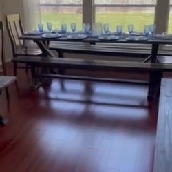 8ft Farmhouse Tables With Benches