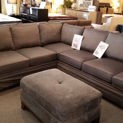 Brand New Grey Linen Corner Sectional