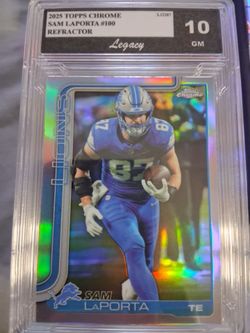 2025 topps chrome sam Laporta graded 10