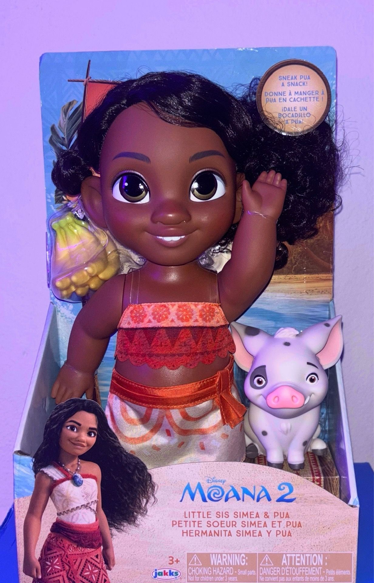 Disney Moana 2 Little Sis Simea & Pua Doll Toy