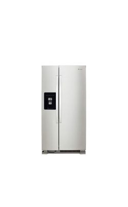 Whirlpool 24.6-cu ft Side-by-Side Refrigerator with Ice Maker (Fingerprint-Resistant Stainless Steel)