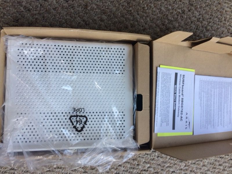 Arrow surfboard WiFi gateway modem SBG6782-AC