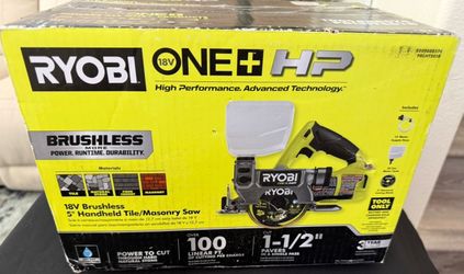 RYOBI ONE+ HP 18V Cordless Handheld Wet/Dry Masonry Tile Saw (Tool Only)