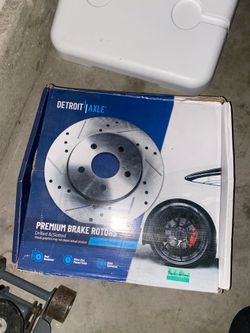 Rear rotors (drilled and slotted)