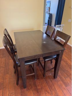 Dining table and chairs