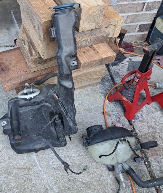 Mercedes-Benz OEM Windshield Wiper Fluid Reservoir And Engine Coolant Overflow Reservoir 