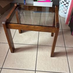 Glass End Table