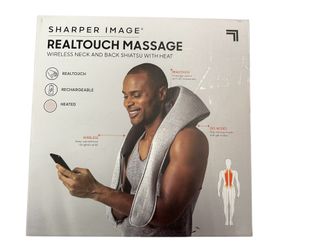 Sharper Image RealTouch Neck & Back Massager – New