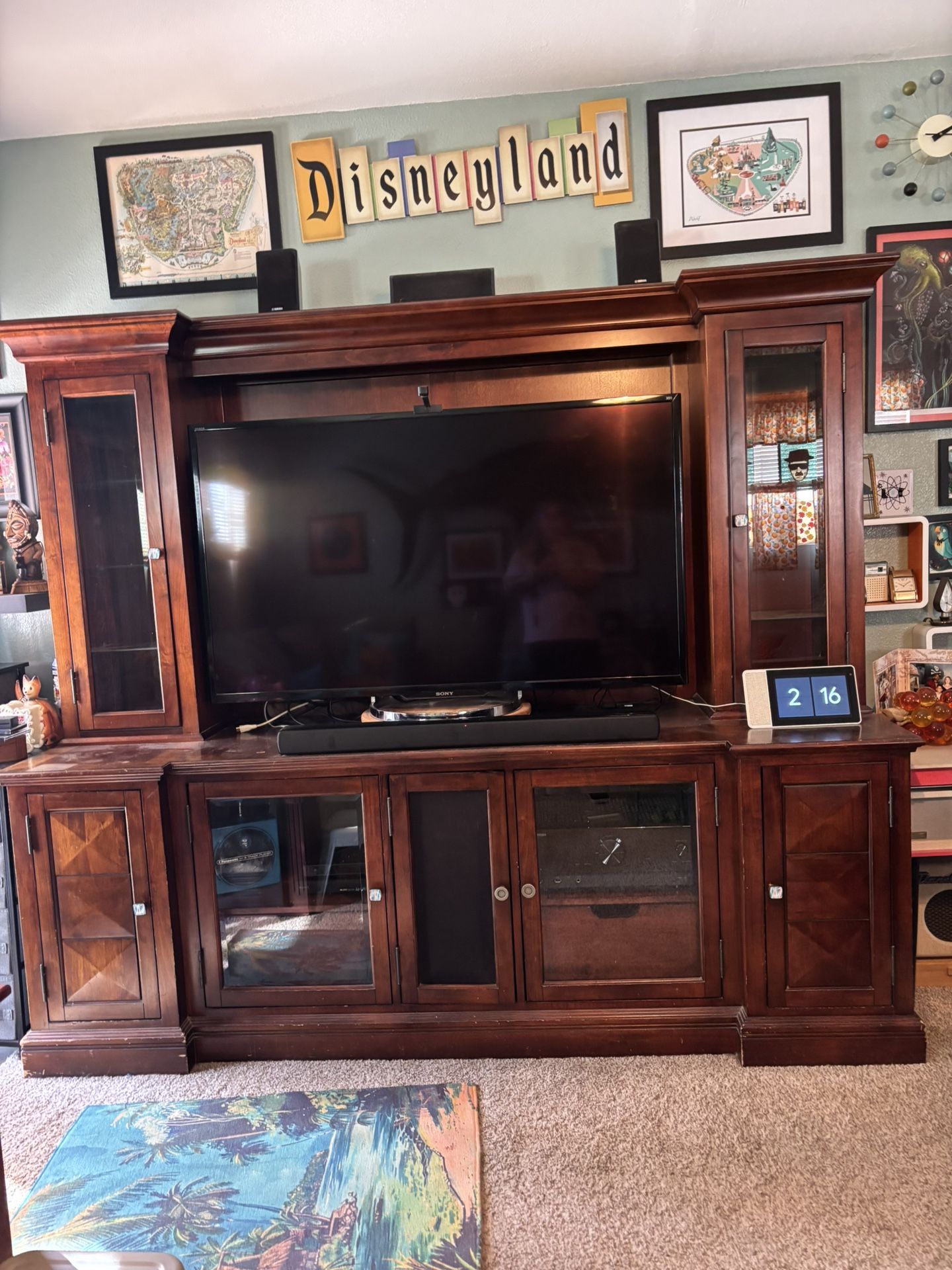 Large Wood Wall Unit