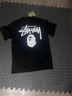 Black Stüssy x BAPE T-Shirt (Size M)