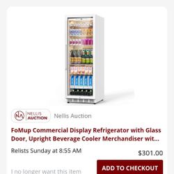 Glass door fridge