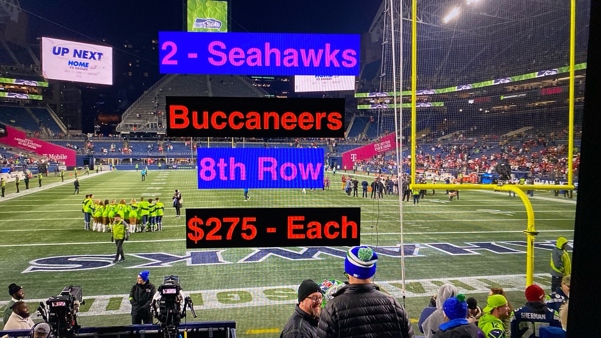 Seahawks Buccaneers Tickets