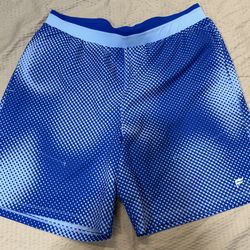 Fabletics the 7” fundamental short unlined color blue men’s size large new no tags pocket on the sides