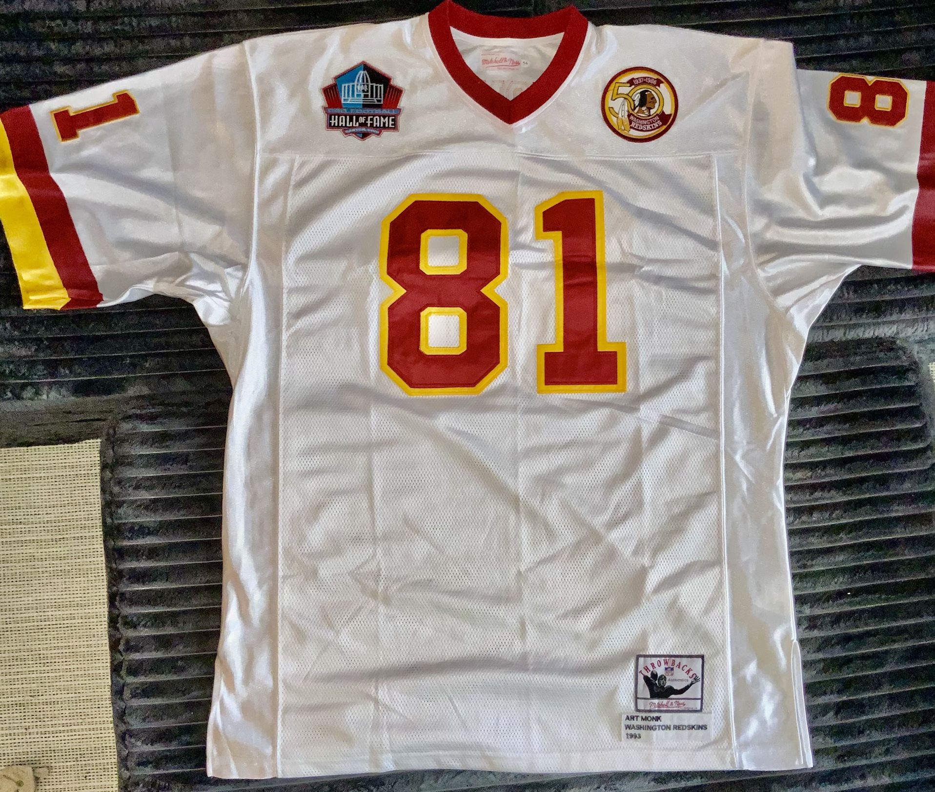 Mitchell & Ness Vintage 1993 Throw-Back Art Monk Redskins Jersey