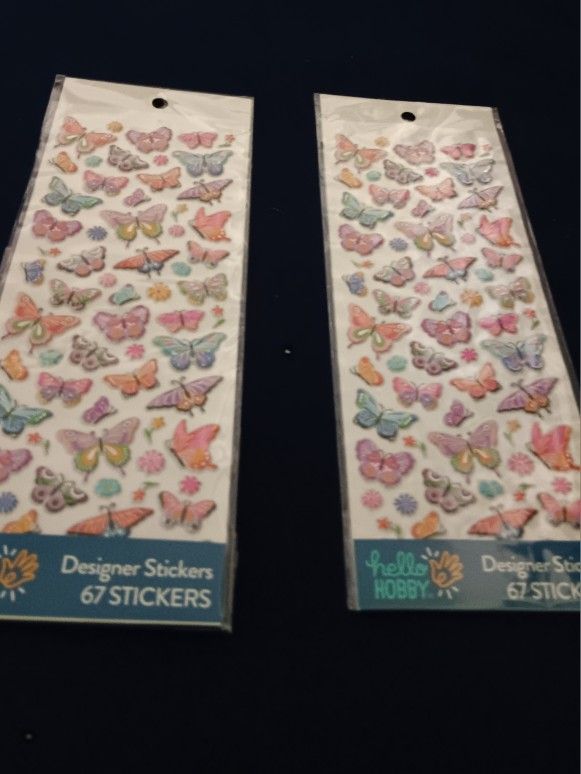 2 Packs Of Butterfly Stickers
