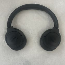 Black JBL headphones.