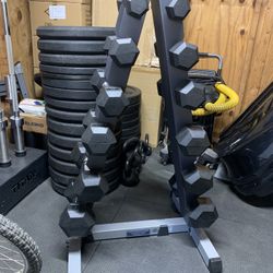 BodySolid Dumbbells Set With Rack