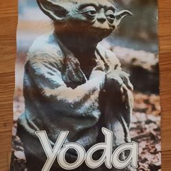 Vintage Star Wars Yoda Poster 26x17"