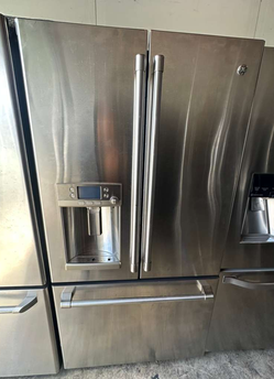 GE French Door Fridge – Stainless, Ice/Water Dispenser