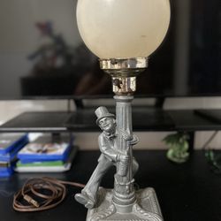Vintage Charlie Chaplin Drunk Hobo Globe Lamp