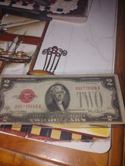 1928 G Red $2 bill