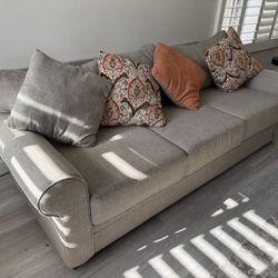 Brown/Gray Couch