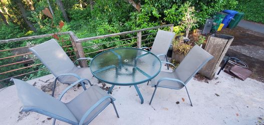 Patio table and chairs