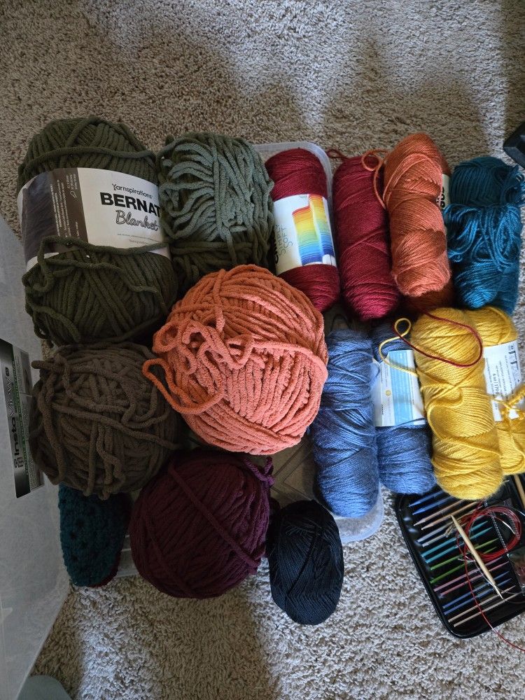 Bernat And Caron Super Soft Yarn Skeins