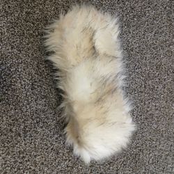 White Faux Fur Hand Covers