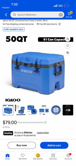 Igloo 50 qt cooler